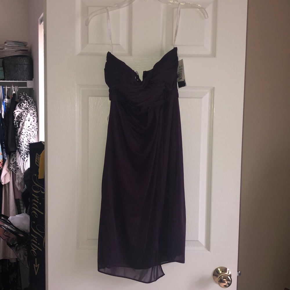 Plum bridesmaid dress